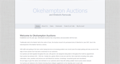 Desktop Screenshot of okehamptonauctions.co.uk